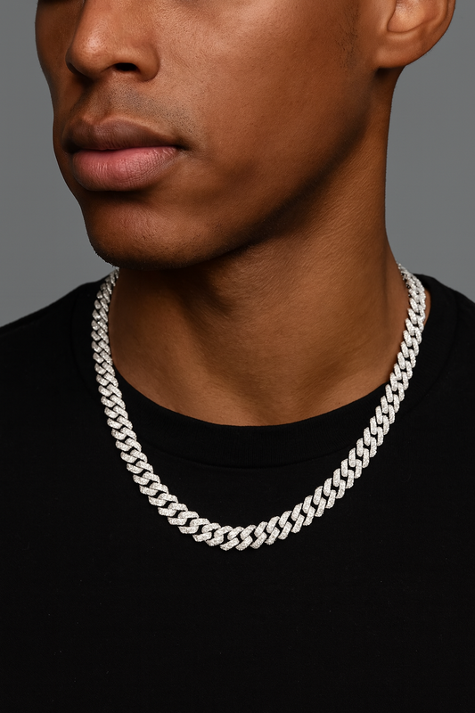 Moissanite Cuban Link Chain - 8mm