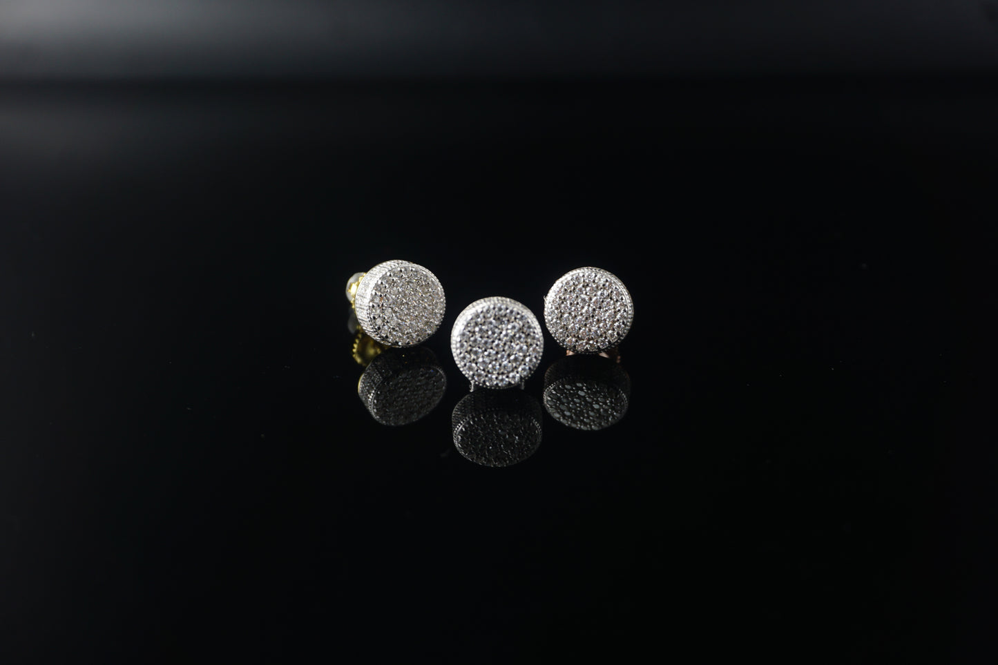 Pavé Moissanite Earrings - 9mm