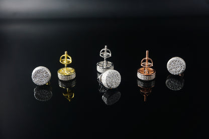 Pavé Moissanite Earrings - 9mm