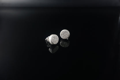 Pavé Moissanite Earrings - 9mm