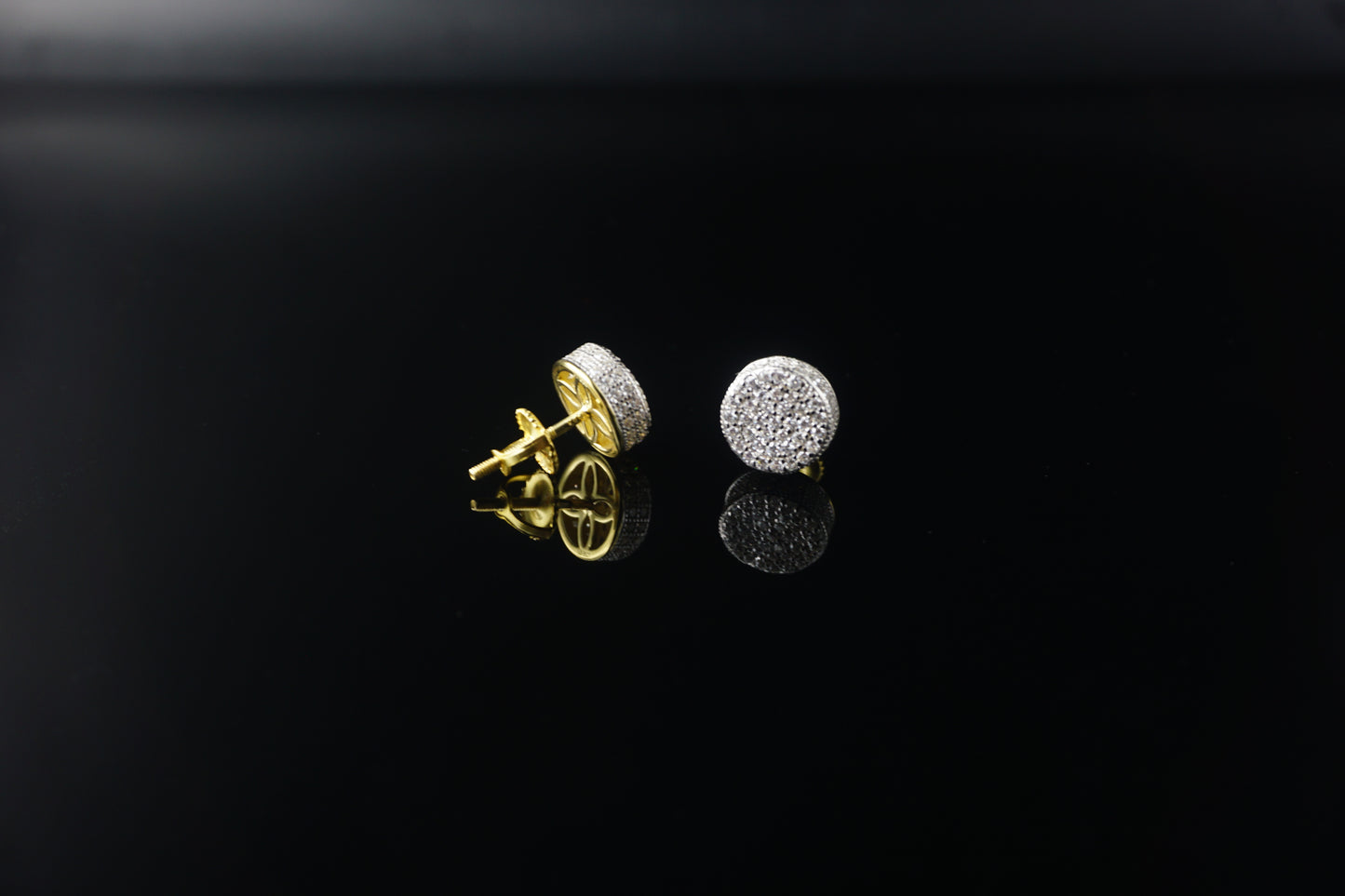 Pavé Moissanite Earrings - 9mm