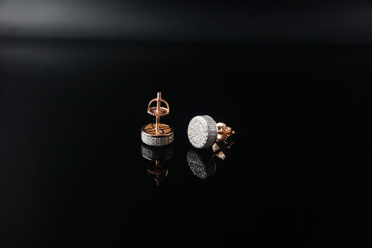 Pavé Moissanite Earrings - 9mm