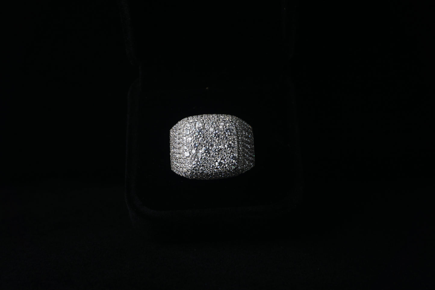 Pavé Moissanite Pinky Ring