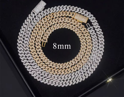 Moissanite Cuban Link Chain - 8mm