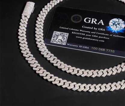 Moissanite Cuban Link Chain - 8mm