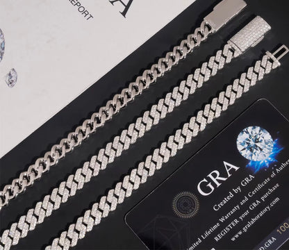 Moissanite Cuban Link Chain - 8mm