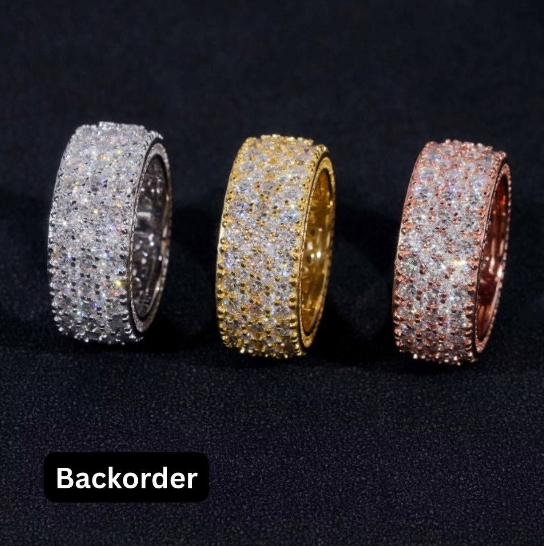 Pavé Moissanite Band