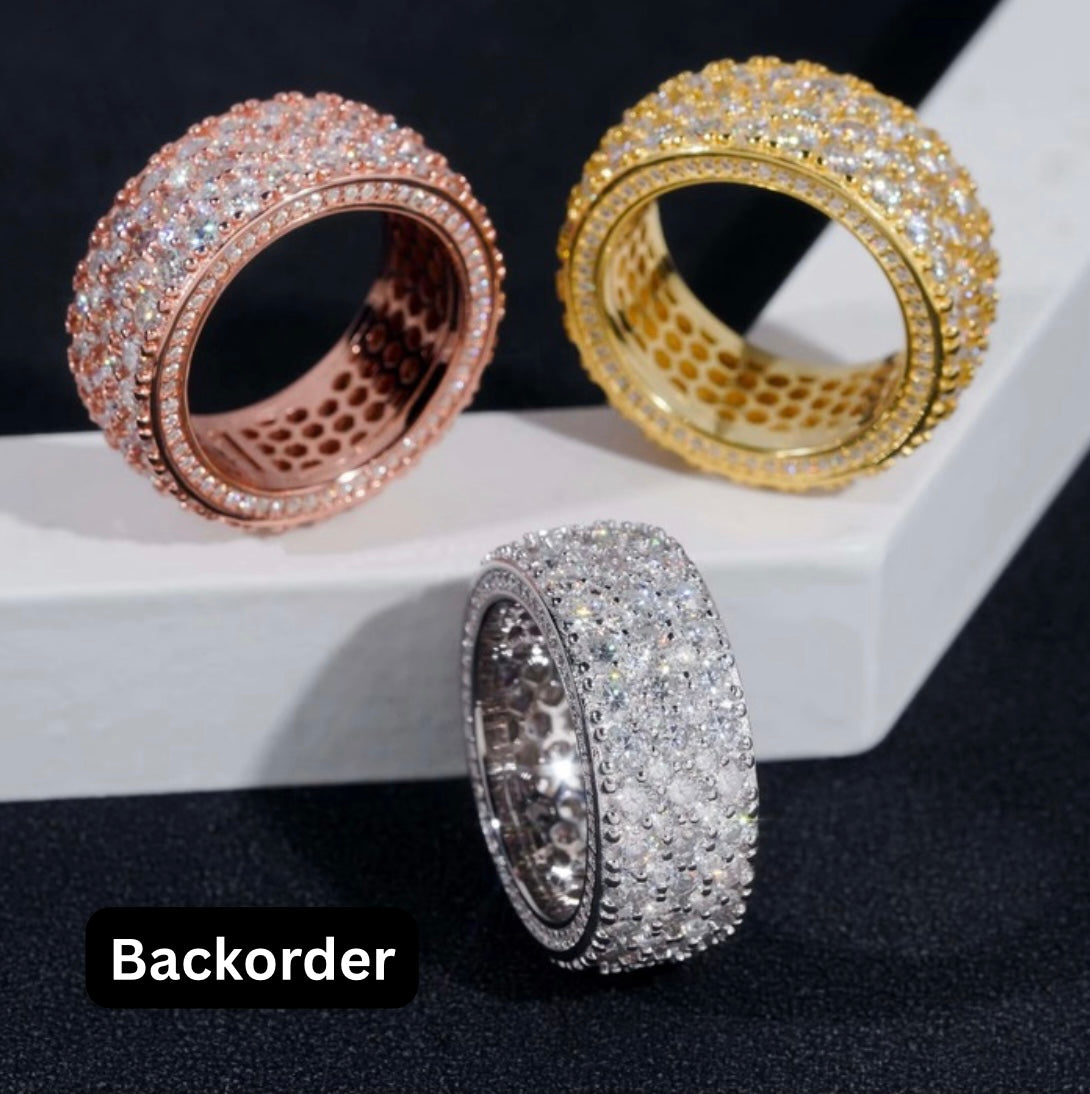 Pavé Moissanite Band